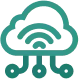 IoT device integration icon for real-time shopfloor data connectivity